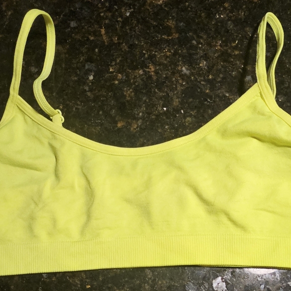 Two neon, girl's sports bras, size L - Picture 2 of 7